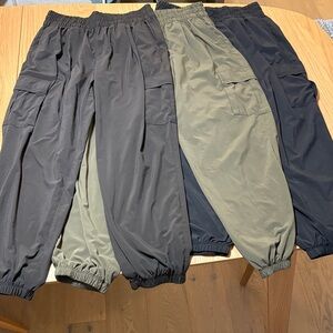 Vuori Women's Cargo Jogger Pants - Black, Olive, Dark Grey